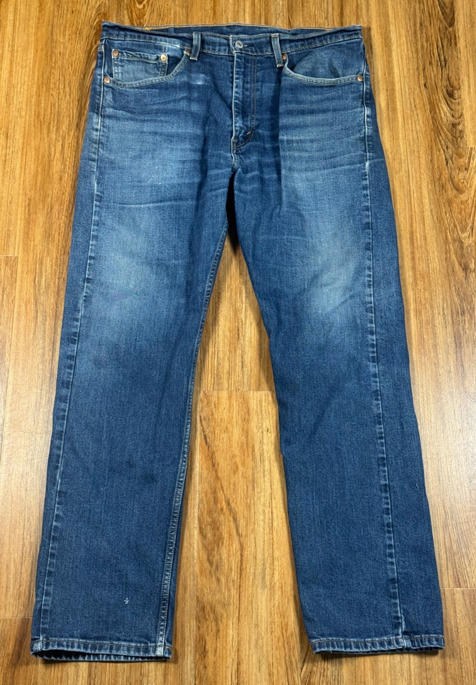 Levis 505 Jeans Mens Tag Size 36 x 32 Blue Denim 100% Cotton Straight - READ